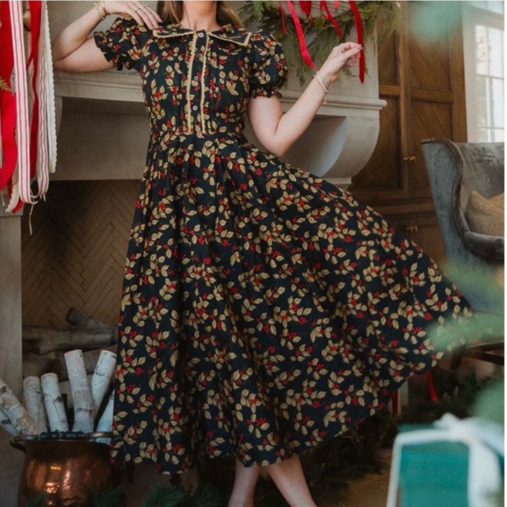 IvyCity Sophia Dress In Holly Berry 34W BNWT - Picture 3 of 5